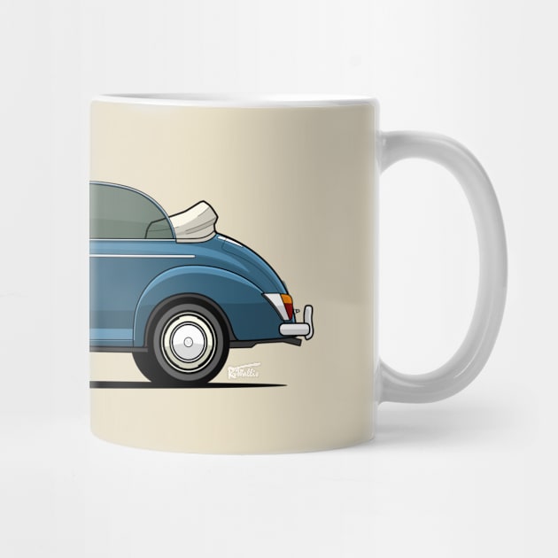 Morris Minor Tourer side profile by RJW Autographics